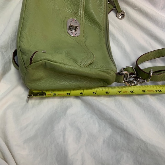 Green Leather Crossbody or Shoulder Mini Bag by Isaac Mizrahi - Picture 4 of 8
